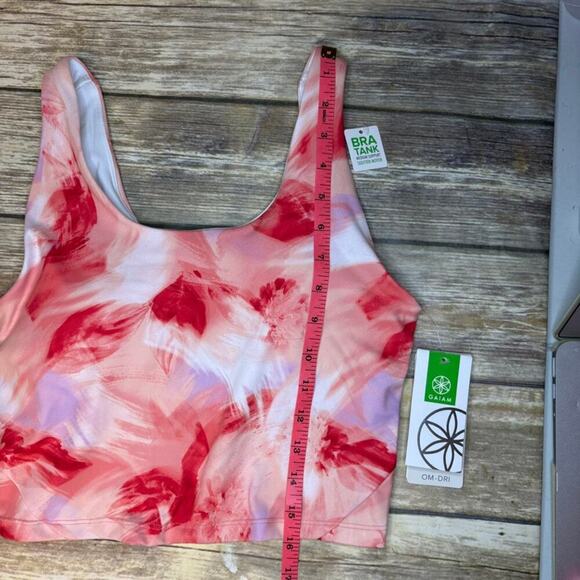 NWT Gaiam Flow Longline Sports Bra Bright Canteloupe Sz S - Picture 3 of 9